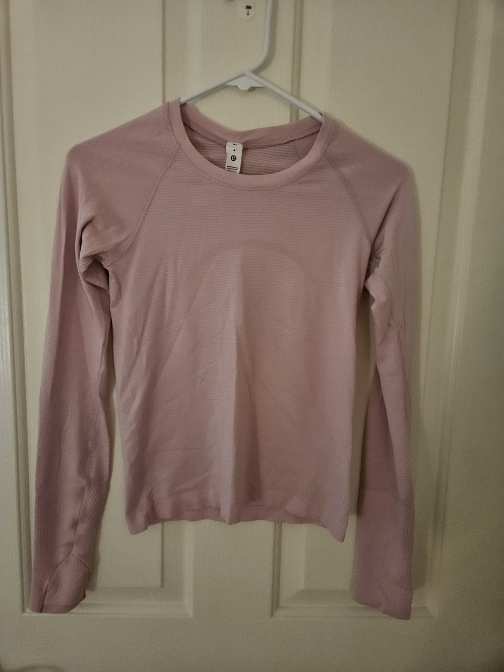 lululemon athletica Long Sleeve Crewneck Top - Light Pink
